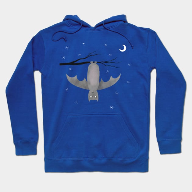 A Bat Hanging Out Hoodie by NicSquirrell